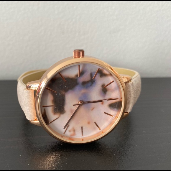 Beige & Rose Gold Watch - Picture 2 of 3